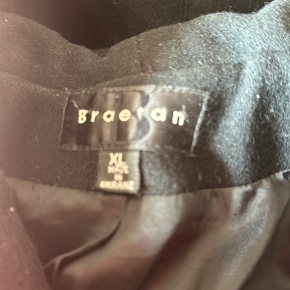 Braeton 100% Wool Red Hooded Coat XL - Picture 6 of 7